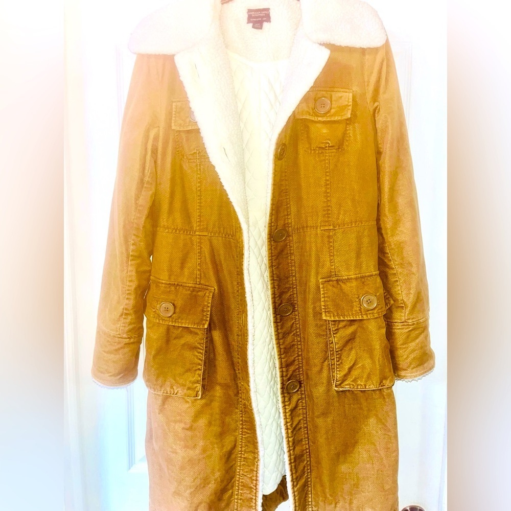 Women’s M American Eagle Penny lane sherpa/corduroy duster coat